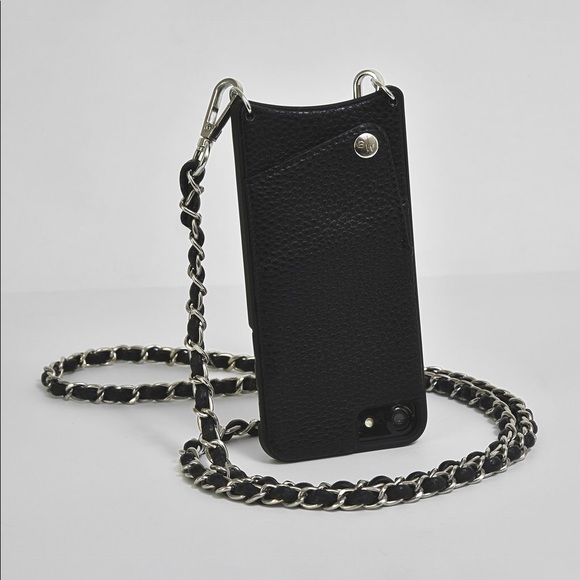 Nuckees Black Vegan Leather Crossbody Body Wallet - Picture 2 of 5